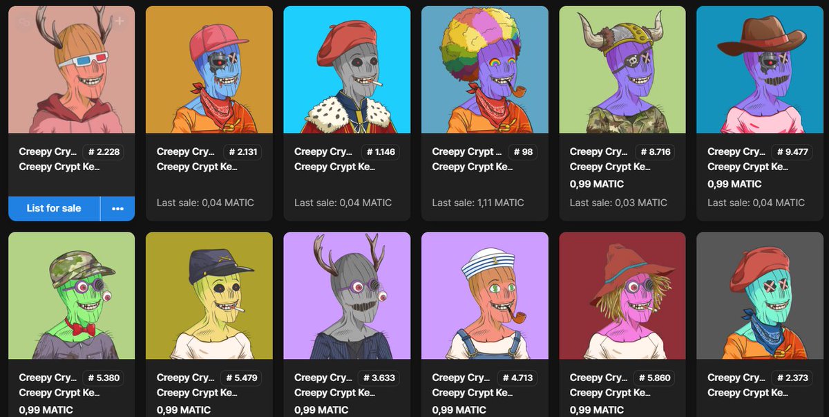 TheBavariansNFT's tweet photo. 💀 #NFTbuy 💀

Had to buy some #NFTs from  the #NFCollection
💀💀 Creepy Crypt Keepers 💀💀

#NFTCommunity #NFT #nftsale https://t.co/2qwggoARZF