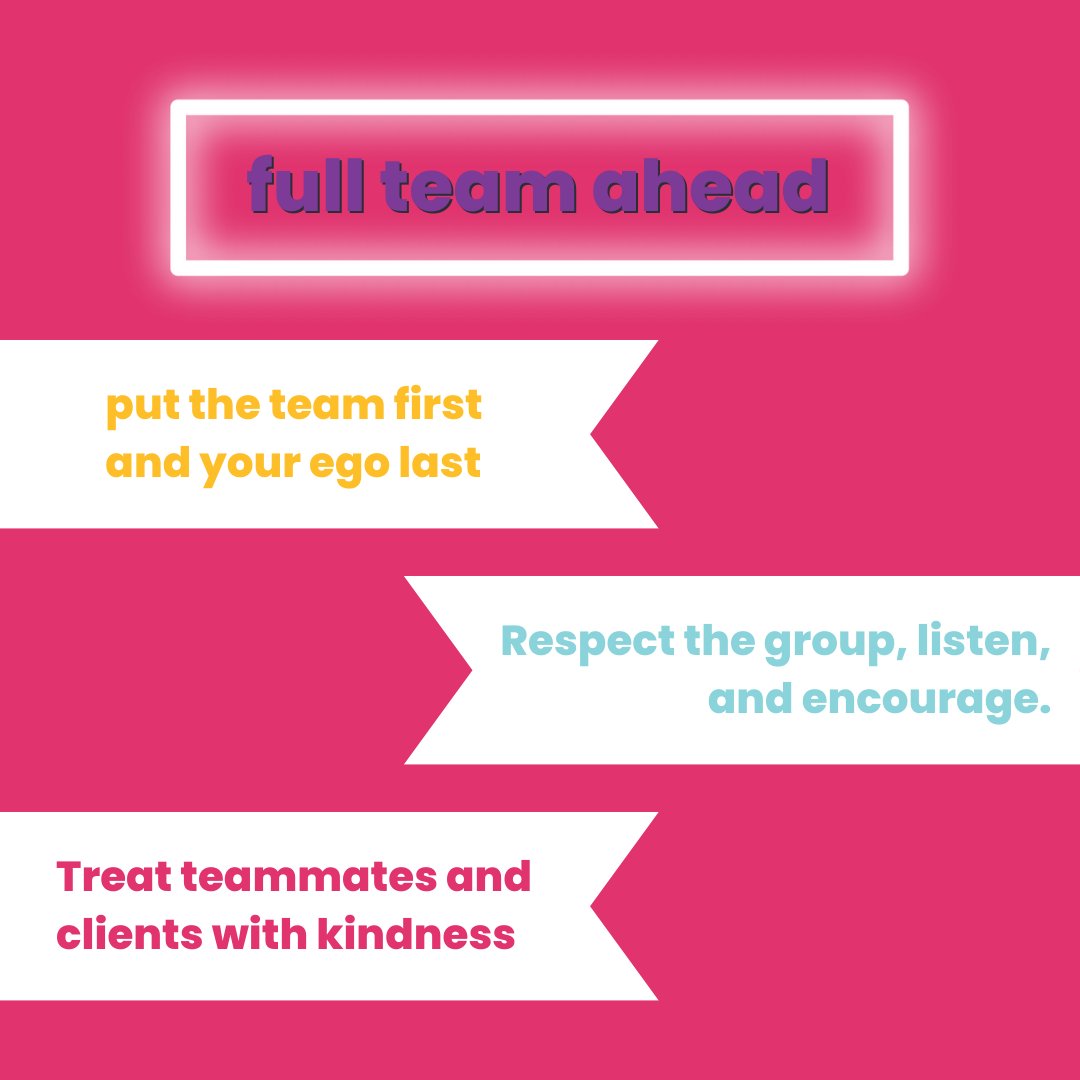Happy Monday! A core value that we at RBA hold is Full Team Ahead! This reminds us to put the team first and be respectful, encouraging, and kind each and every day.🌟