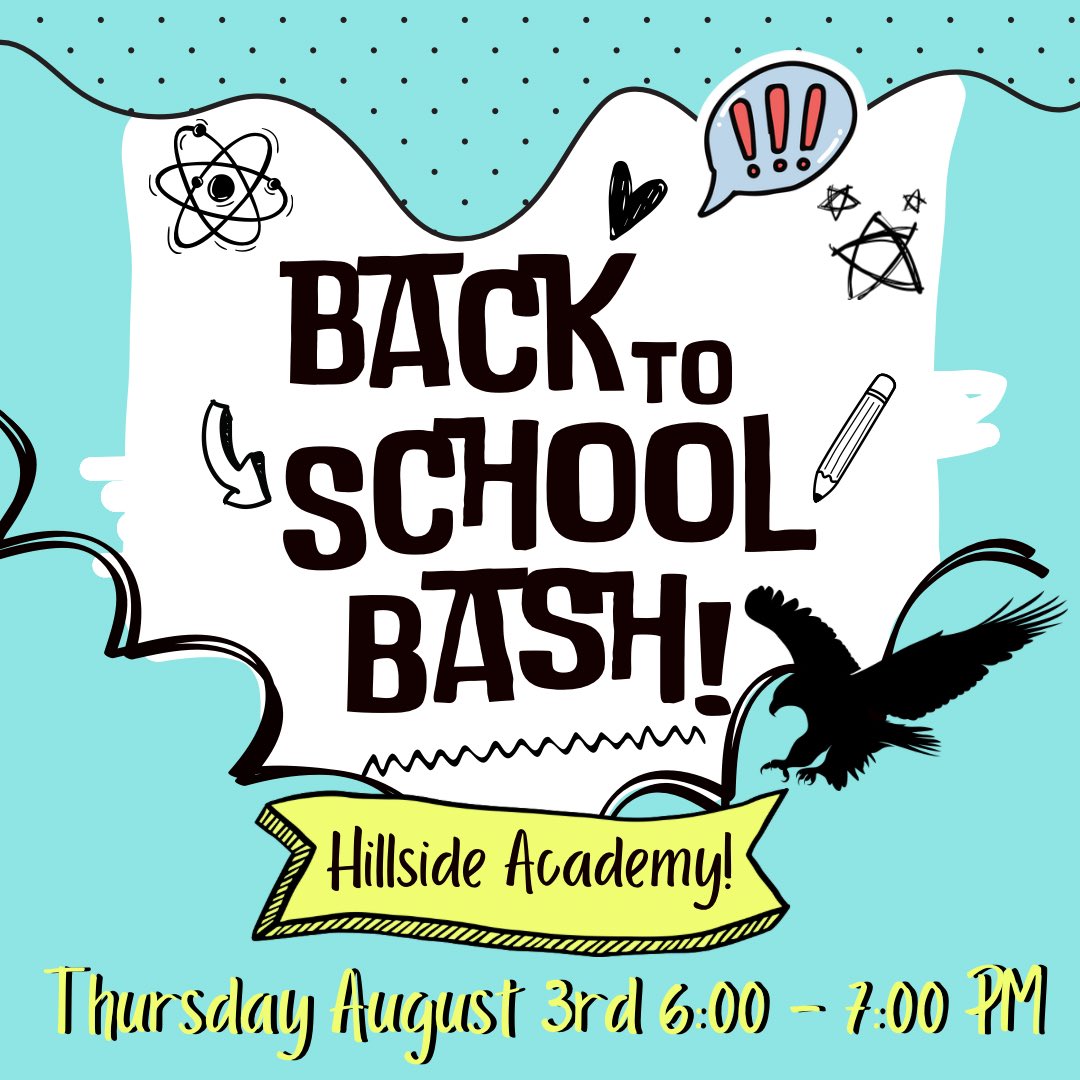 HillsideAcademyPTA (@ptahillside) on Twitter photo 🦅 We can’t wait to see all of our Eagles at Hillside’s Back to School Bash!!!!!
- find out your child’s teacher
- pick up/purchase supply packs
- buy a treat from the Tikiz truck
- purchase spirit wear
- join PTA
<a href="/MsPenaMEd/">Faviola Peña</a> <a href="/gisdengagement/">Family and Community</a> <a href="/kellylibrarian1/">Kelly Shelton</a> 🦅 We can’t wait to see all of our Eagles at Hillside’s Back to School Bash!!!!!
- find out your child’s teacher
- pick up/purchase supply packs
- buy a treat from the Tikiz truck
- purchase spirit wear
- join PTA
<a href="/MsPenaMEd/">Faviola Peña</a> <a href="/gisdengagement/">Family and Community</a> <a href="/kellylibrarian1/">Kelly Shelton</a>
