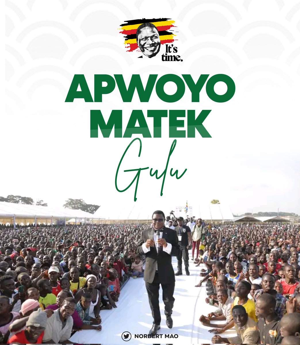 "Just like Jesus had His home Nazareth, I am Nobert Mao of Gulu"