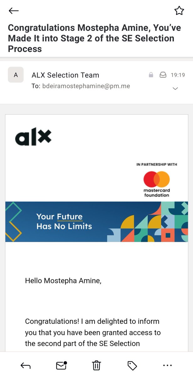 MBdeira's tweet photo. Just got accepted for the 1-month trial selection on ALX SE Program starting on 14 August 2023 ❤️ 
#ALX_SE  #ALX #ALX_Selection https://t.co/MFCsttZ87H