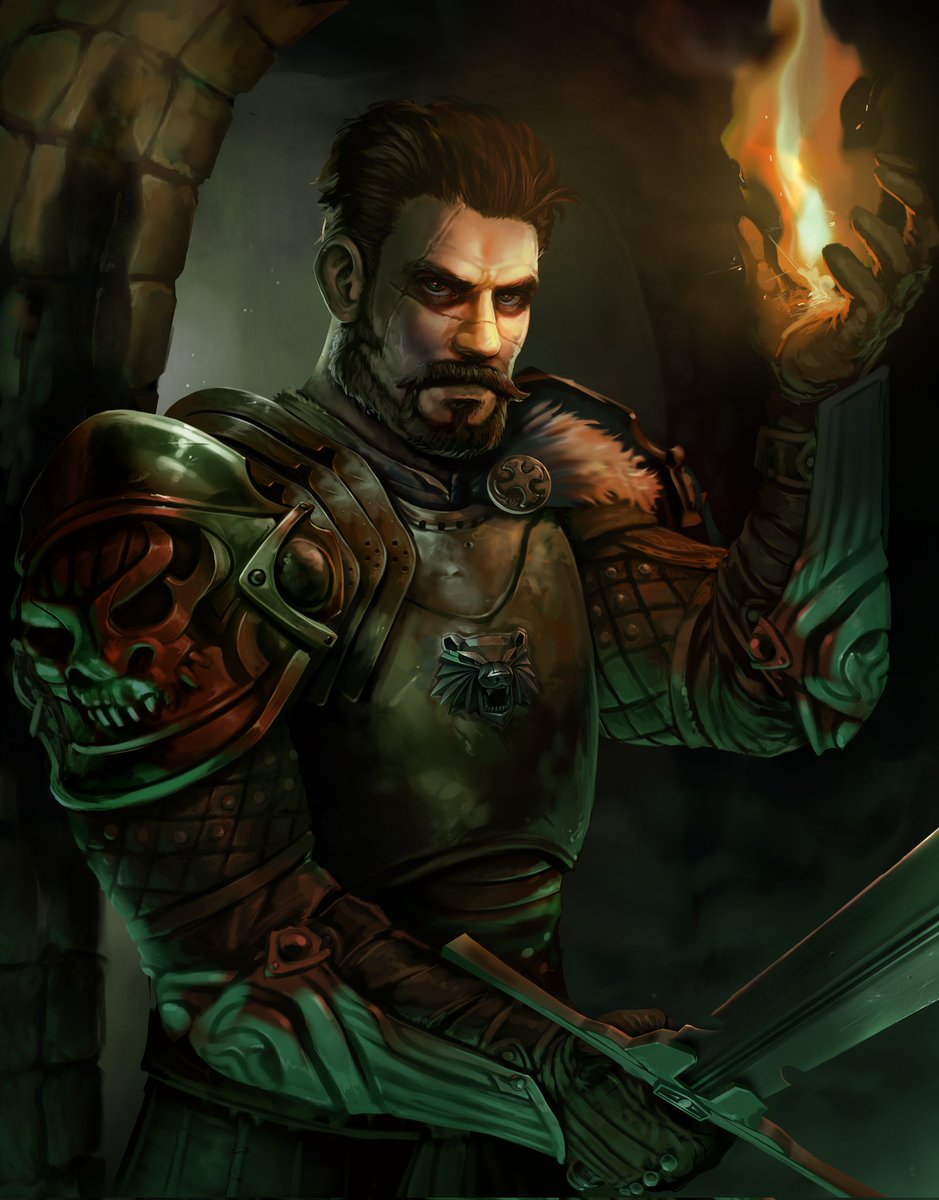 Baz_ic's tweet photo. I challenged myself to invent my own character from The Witcher license.
Brian Orec, Witcher of the Bear School.
If you like it, do not hesitate to share in mass!

!! For those interested I am available for commissions, if so come DM!!

 #conceptart #TheWitcher #illustration https://t.co/rT6kIx5sF9
