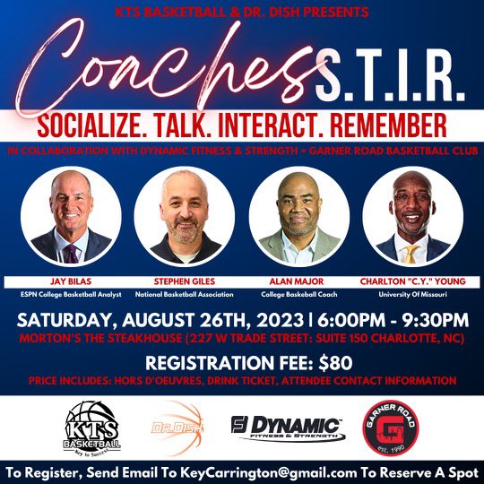 CoachBoney's tweet photo. Awesome Coaches Clinic coming to Charlotte https://t.co/wY8Hd7d2B3