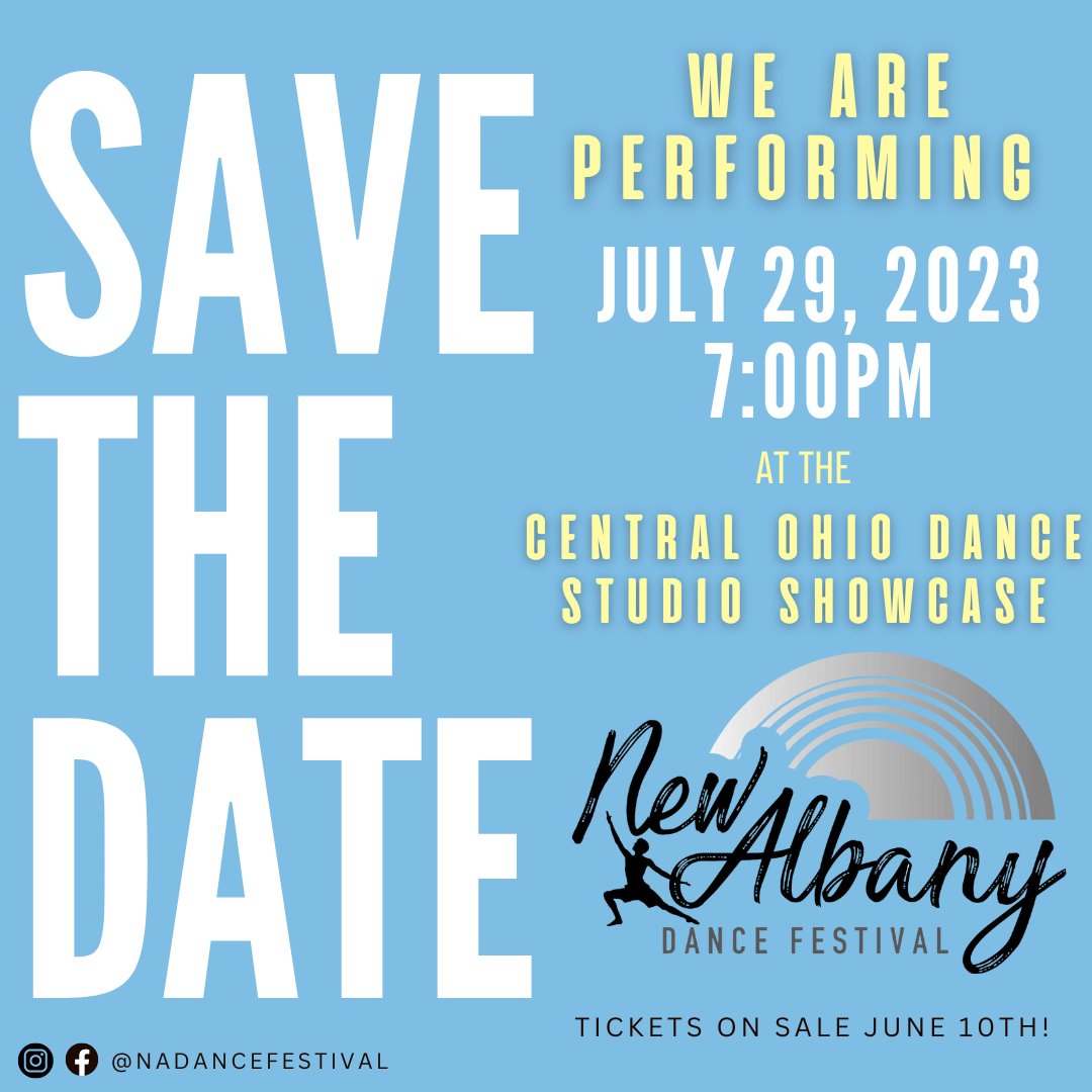 🔍 Find us this weekend at the New Albany Dance Festival!