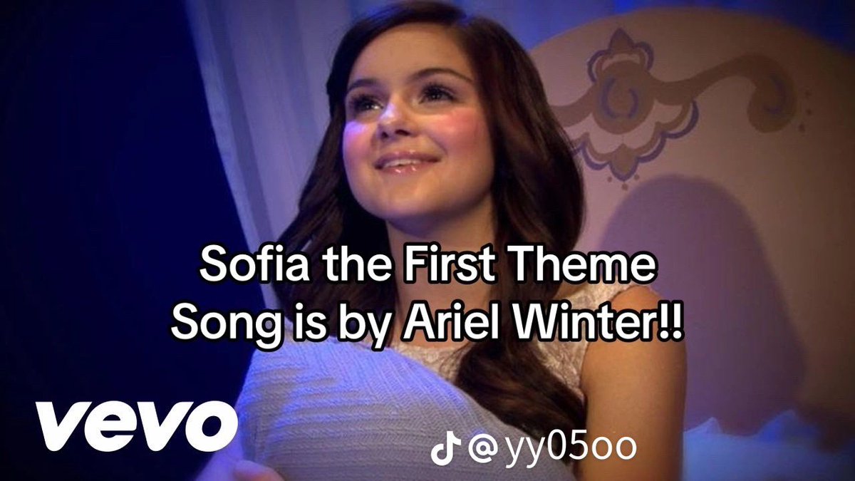 ARIEL WINTER FROM MODERN FAMILY SUNG THE SOFIA THE FIRST SONG???? https://t.co/R9sAb0AatQ