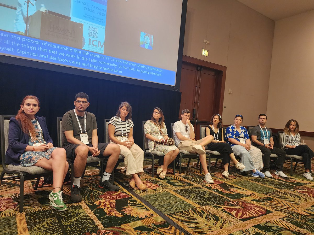 Laura N Montoya (@quickresolute) on Twitter photo Wow, what a great group of mentors for the #LatinxinAI workshop at <a href="/icmlconf/">ICML Conference</a> <a href="/_LXAI/">LatinX in AI (LXAI)</a> #ICML2023 Wow, what a great group of mentors for the #LatinxinAI workshop at <a href="/icmlconf/">ICML Conference</a> <a href="/_LXAI/">LatinX in AI (LXAI)</a> #ICML2023