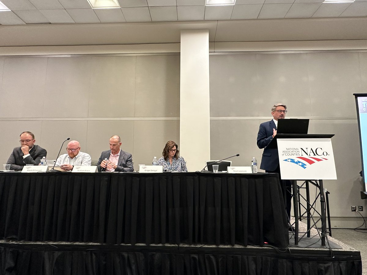 BucklandTim's tweet image. Hearing a panel discussion on state and federal preemption led by @NCACC Executive Director Kevin Leonard at the @NACoTweets national conference.