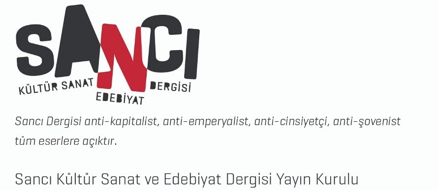 SANCI'nın 23.sayısı çıktı. “Yapay Zekâ ve Yeni İnsanın İnşası” dosya konulu  <a href="/Sancidergisi/">SANCI</a>' nin yeni  sayısını kitapçılardan veya internet satış sitelerinden temin edebilirsiniz.
SANCI ; bu sayıda da dosya konusu yazıların yanı sıra birçok eseri okuyucunun ilgisine sunuyor.