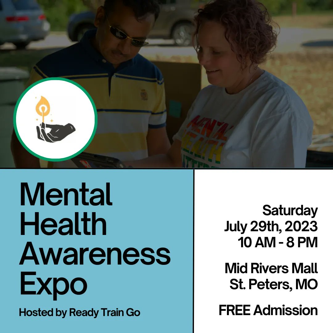 FTL_foundation's tweet photo. Dont forget! We are hosting a table this Saturday at the Mental Health Awareness Expo at Mid Rivers Mall hosted by @ReadyTrain. Make sure to stop by to show your support and learn about resources in our community. https://t.co/K43PzGFYLW