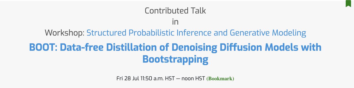 thoma_gu's tweet image. Excited to be in person for #ICML2023 in Hawai&apos;i🌴🌊! I&apos;ll be presenting two posters (Nerfdiff, σREPARAM) on Tuesday and giving a contributed talk (BOOT) at the spigmworkshop.github.io on Friday. Please ping me if you want to chat about diffusion models, transformers, and 3D!!
