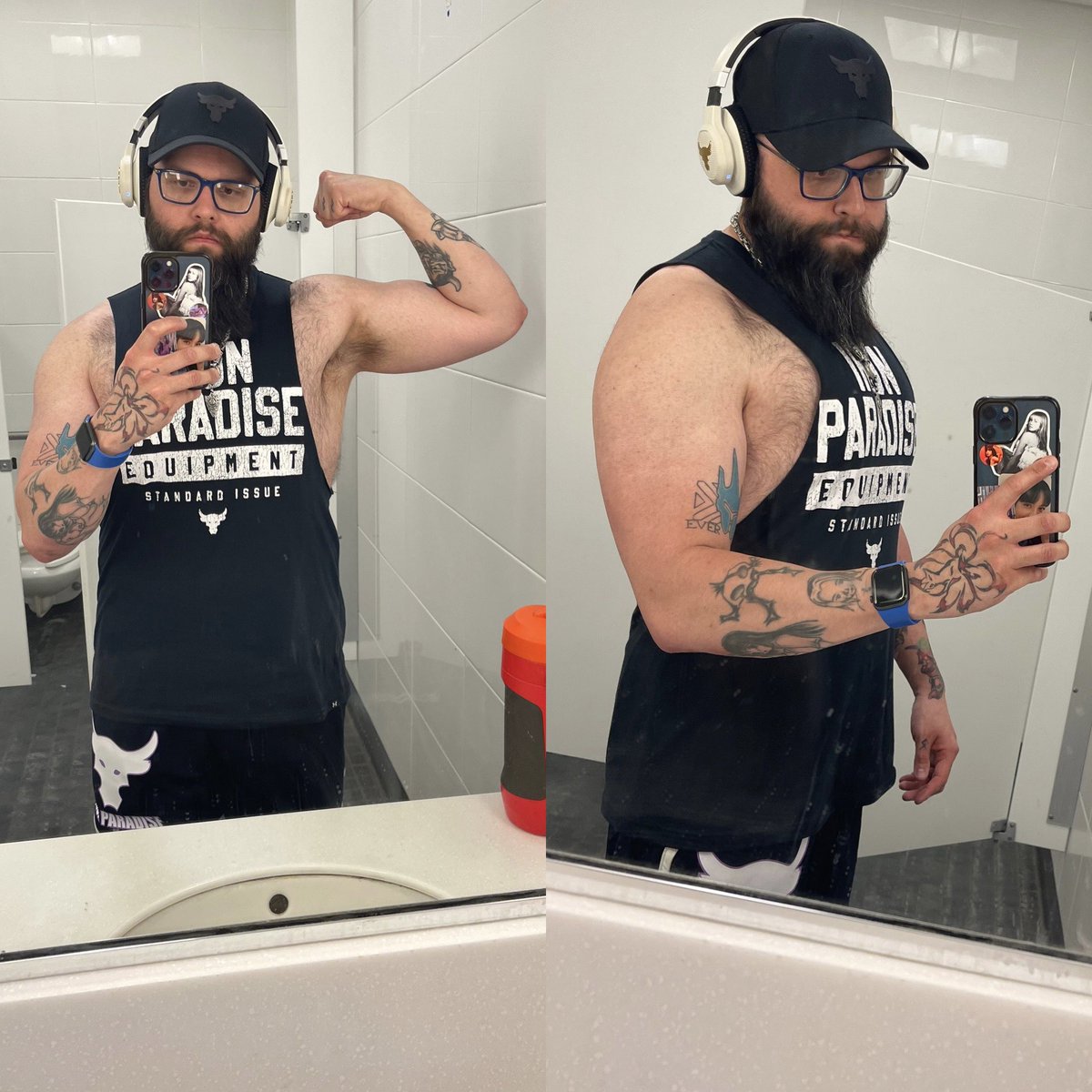 KaijuTitanZero's tweet photo. Seeing my fav wrestlers this past Saturday, in AMAZING shape, really helped kick me out of my funk &amp; refocus.

#weighttrain #weighttraining #pushthrough #change #thebattle #inspiration #happiness #gymrat #flex #mentalhealth #theironparadise #bulking #bulkingseason #bodydysmorphia https://t.co/XznRUYfOWz