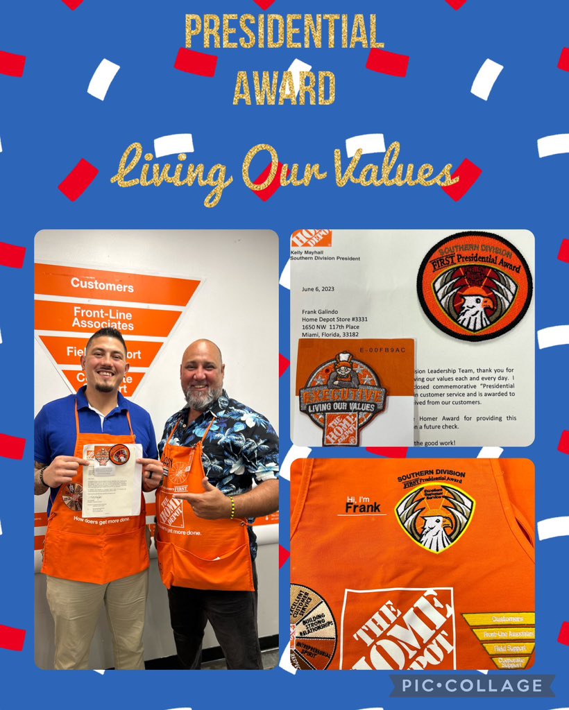 Homer alert 🚨 Congratulations Frank on your Presidential and Executive awards!! Thank you for always providing excellent customer service and living our values each and every day!! <a href="/FrankGalindo07/">Frank Galindo</a> <a href="/darien771211/">Darien Store Manager Doral 3331</a> <a href="/wcork19/">Warren Cork</a>  <a href="/EarleneBryan12/">Earlene Bryan</a> <a href="/SantiBernardez/">Santiago Bernardez</a>