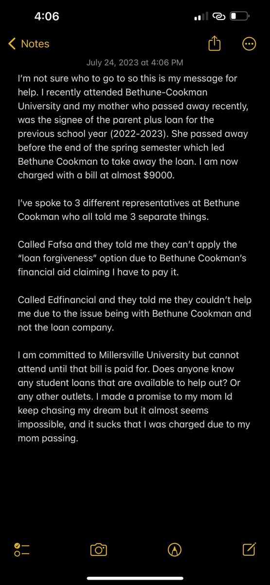 Anyone please feel free to comment or message me with advice. I’m stuck and in need of help. 

<a href="/bethunecookman/">Bethune-Cookman</a> <a href="/millersvilleu/">Millersville University</a> <a href="/FAFSA/">Federal Student Aid</a>