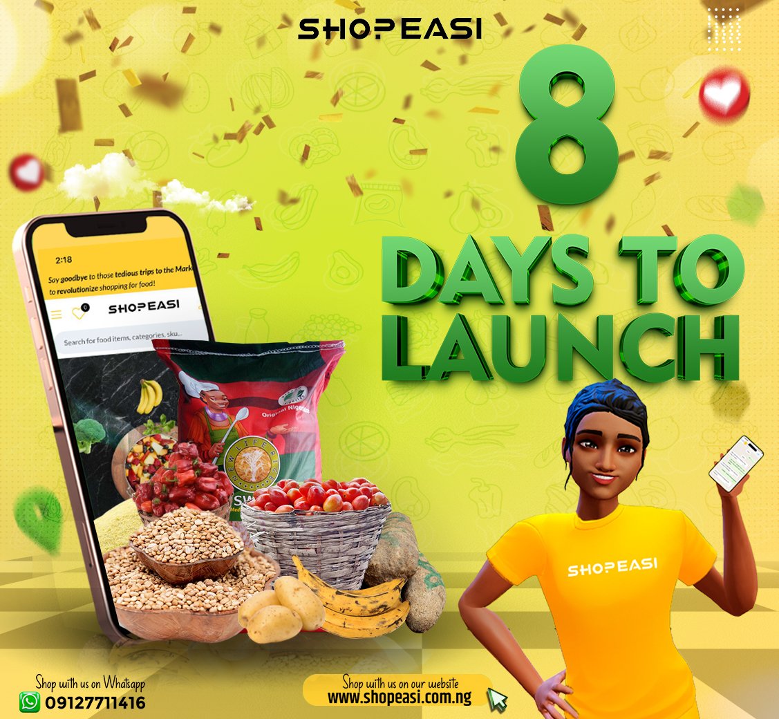 Hey, Lagosians,

Guess who's here!

Alice🤗

We know you can't wait to have Alice, let's begin the countdown!!!

#shopeasi #groceryshopping #Shopfromyourcouch
#shopwithease
#Onestopshop
#e-mart
#onlinegroceryshopping
#convenience
#Mondayvibes