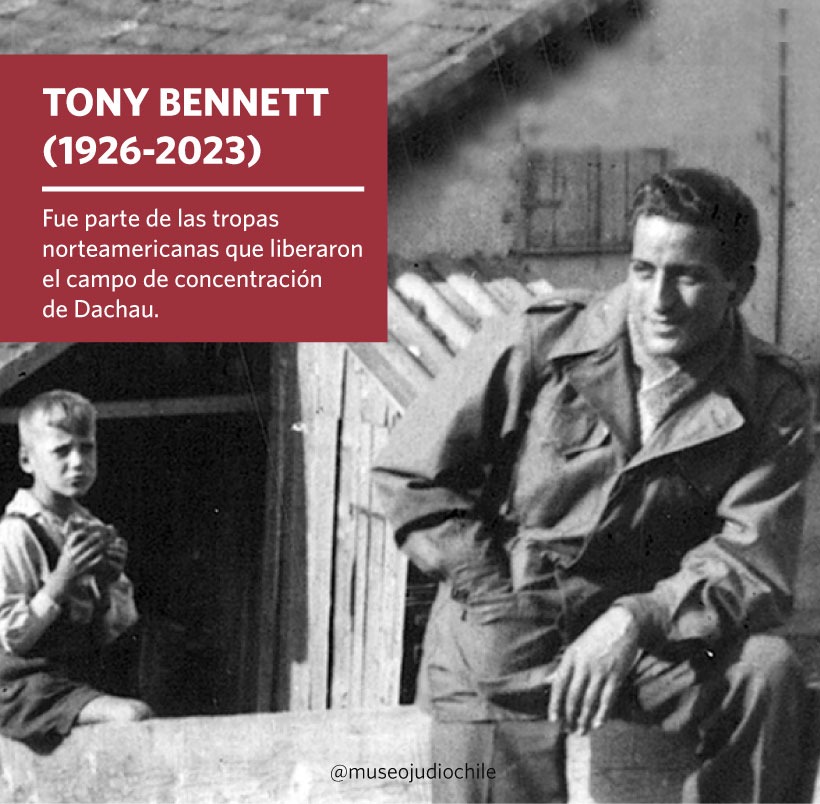 MuseoJudio's tweet photo. TONY BENNET (1926-2023) LIBERÓ UNO DE LOS CAMPOS DE CONCENTRACIÓN NAZI DE DACHAU “Después de ver esos horrores con mis propios ojos, me enfurece que haya personas que insistan en negar la existencia de los campos de concentración” #TonyBennettRIP #tonybennet https://t.co/j5Tfhirw5Z