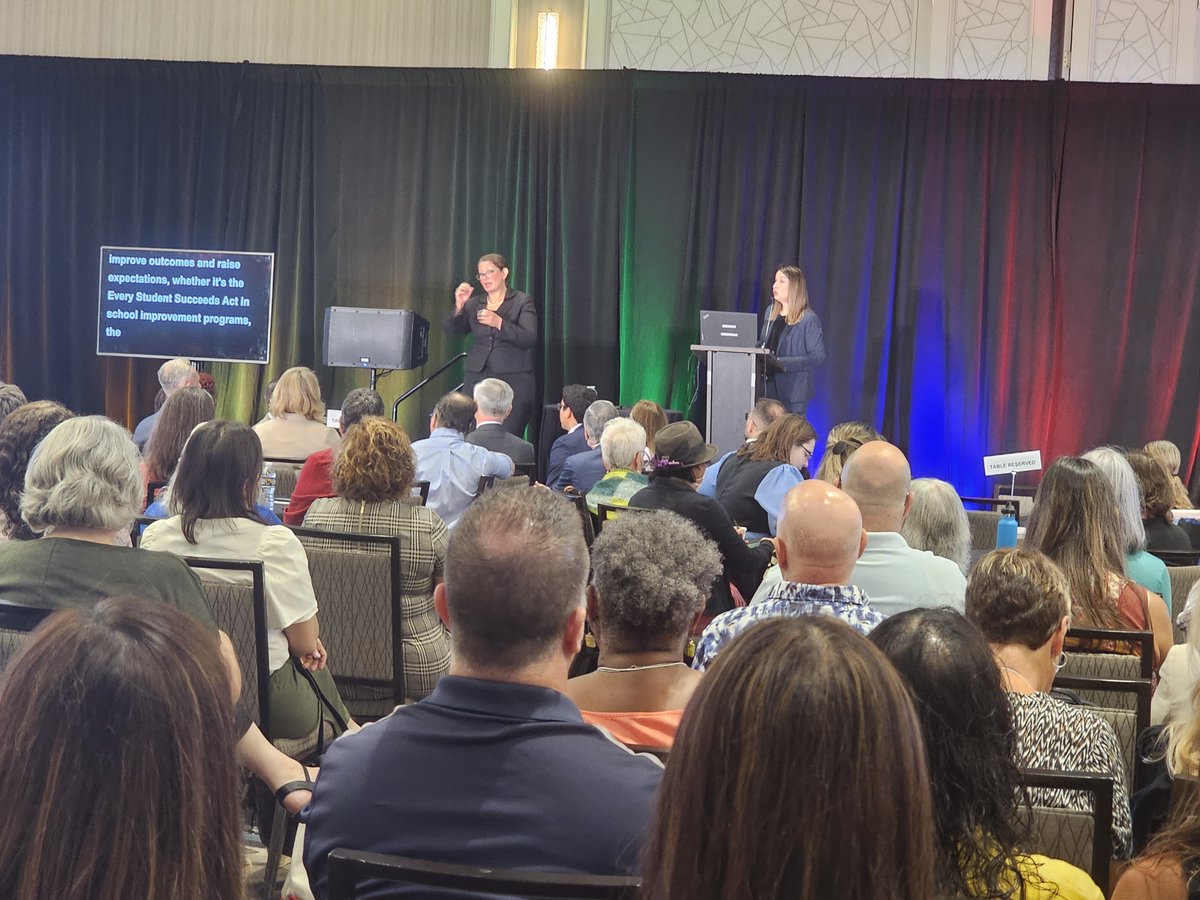"Students with disabilities are general education students first. The expectations for students are the same for SWD.  We need to raise the bar!" - Glenna Wright Gallo, OSER Assistant Secretary opens OSEP conference w/a reminder of working for students w/disabilities! #OSEP2023