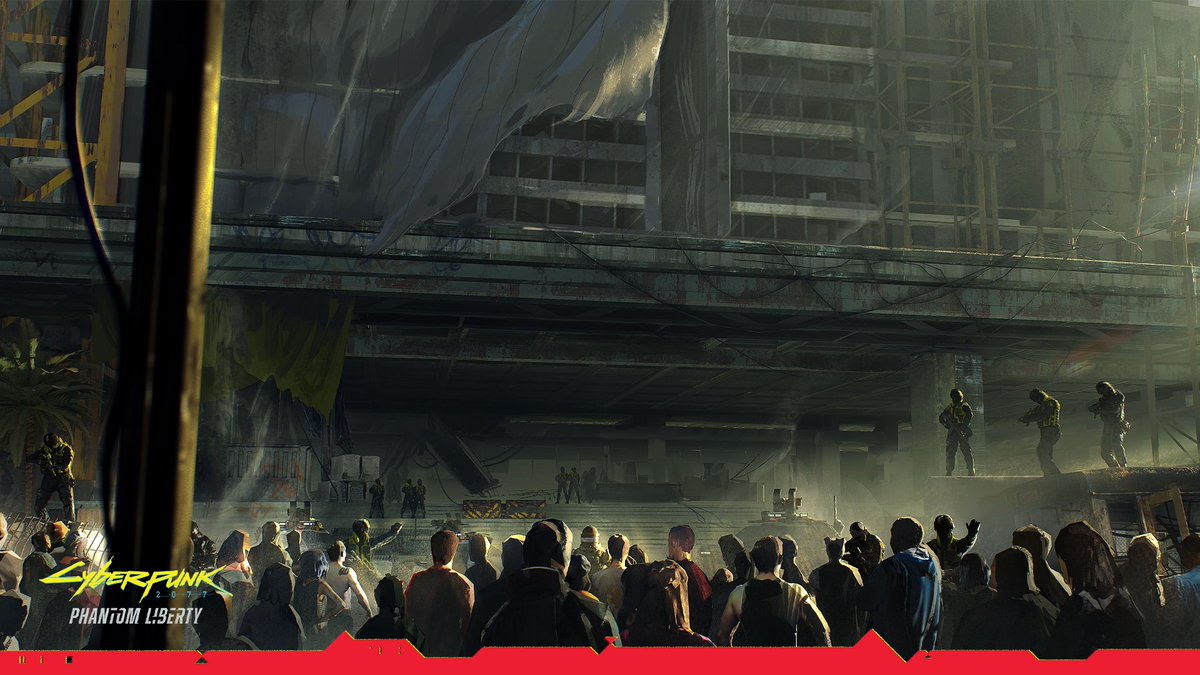 CyberpunkGame's tweet photo. Zookeepers

Barghest, aka Kurt’s private army, rules Dogtown with an iron fist. Don't mistake them for just a bunch of unruly gangers — their core is made up of well-trained military veterans and mercs who will turn your life into hell if you step out of line. Their ranks are constantly reinforced by dozens of street kids dazed by the allure of becoming part of something bigger.

#PhantomLiberty #ConceptArt