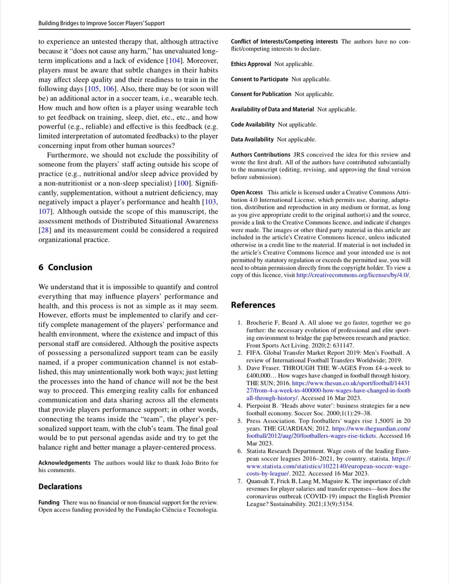 Building Bridges Instead of Putting Up Walls: Connecting the “Teams” to Improve ⚽️ Players’ Support “We all need to be better at working TOGETHER” 🙏 Great collective effort @JoaoRenato1978 @hg_sarmento @Karad70 #joséneves 👨‍💻bit.ly/3KdBGYl