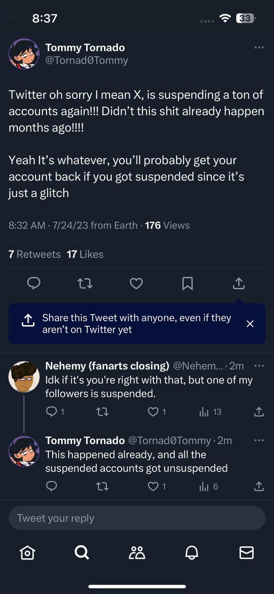 I don’t remember this happening months ago but could mean those of us getting randomly suspended will have it undone.
