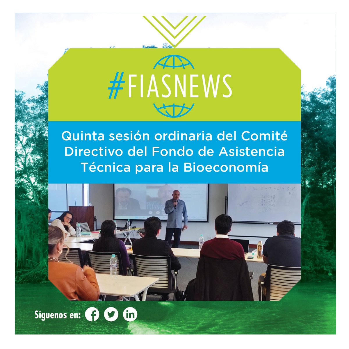 El Fondo de “Asistencia técnica para fortalecer la política pública de BioEconomía y de conservación de la biodiversidad en Ecuador” realizó su 5ta sesión ordinaria del Comité Directivo a fin de conocer los avances del Plan Anual de Trabajo 2023.
fias.org.ec/noticias/
#FIASNews