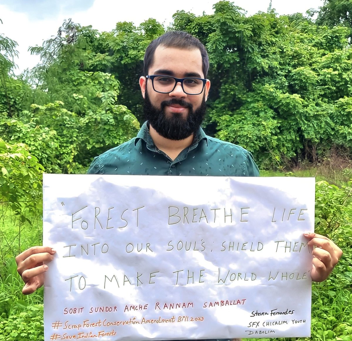 stev_ferns's tweet photo. #ScrapForestConservationAmendmentBill2023
#SaveIndianForest https://t.co/z5K940Np4U