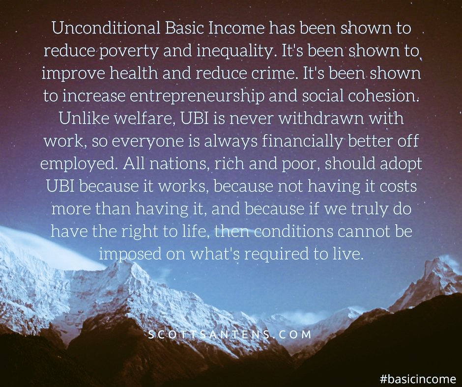Unconditional #BasicIncome – an untested utopia? No, it’s a pragmatic, feasible solution to the unaffordable crises of poverty, insecurity, inequality, and precarious work. It's time to take it seriously.