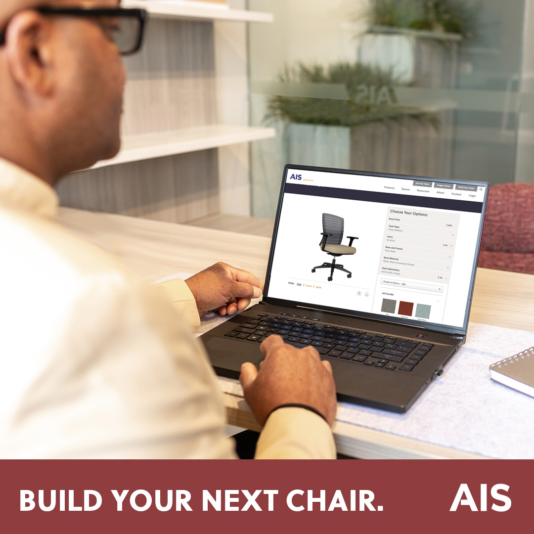 AISSystems's tweet image. Our chair builder lets you choose the model, features, and finishes to support your people, meet your budget, and complement your workspace.​
​
Design your AIS chair here: ais-inc.com/products/produ…
​
Shipping in just 3 weeks!​
​
#AISFurniture #TaskSeating #ChairBuilder