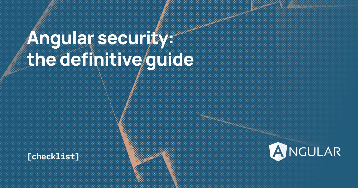 LSGEurope's tweet photo. 🔷Angular Security: The Definitive Guide (Part 3) 🔷 

Check here: ▶️https://t.co/84i4HgAb51

#Angular #SecuritySeries #WebSecurity #Cybersecurity #StayTuned #LSG #LSGEurope https://t.co/cKjPLNjWTb