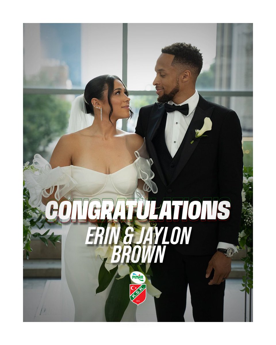 Hayatlarını birleştiren Erin ve Jaylon Brown çiftine bir ömür boyu mutluluklar dileriz. 💚❤️