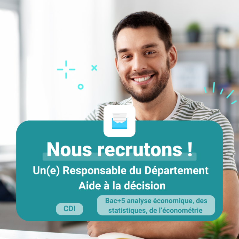 unedic's tweet photo. 📣 L'Unédic #recrute un.e responsable du département Aide à la Décision ⤵ 

💼 CDI 
👨‍🎓 Bac+5 analyse #économique, des statistiques, de l’économétrie
🎯 Coordonner les travaux du département d'aide à la décision, animer une équipe de #data scientists... 

Postulez ici ⤵️