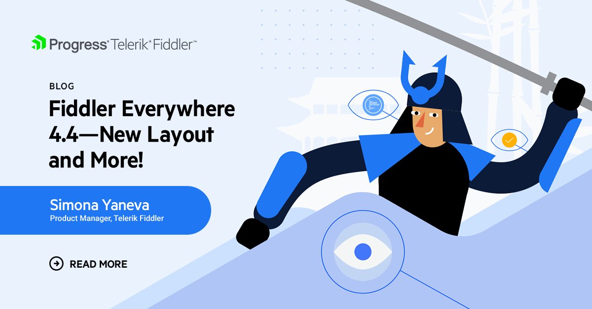 Look who's here - #FiddlerEverywhere 4.4!

It comes with a snazzy new layout, new onboarding journey, HTTP/2 official support &amp; Composer improvements! 

Get the full overview in <a href="/yaneva_simona/">Simona Yaneva</a>'s blog: prgress.co/44Cxf1E 

#Debugging #Productivity