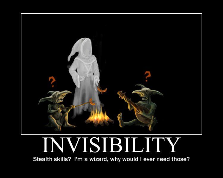 FantasyGrounds2's tweet image. Invisible, but will that work getting by?

#memes #rpg #rpgmemes