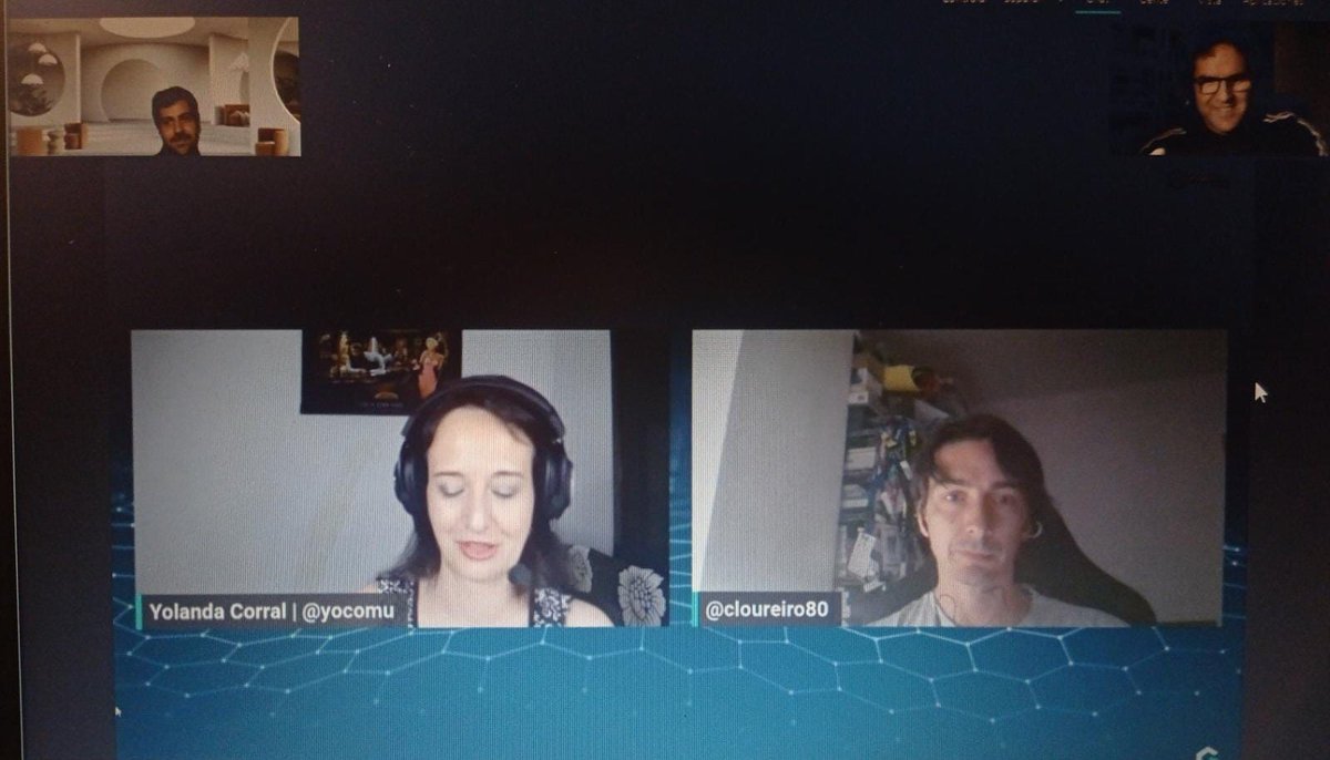 yocomu's tweet image. Qué gustazo da presentar en #IntelCon de @gIntelSeg a profesionales que me causan tanta admiracion como mi querido @cloureiro80 y que como cuadratura del círculo ambos &apos;nos colemos&apos; en tiempo real en una reunión de otros dos cracks José Adrián y @0fjrm0 Abrazos para todossss 🤗