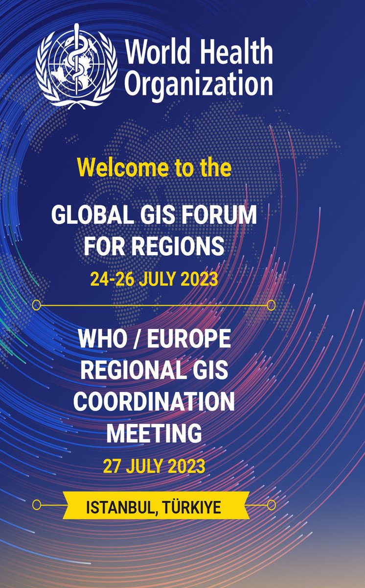 1st @WHO GIS Forum followed by 1st @WHO_euro GIS coordination meeting organized by PHHE, GIS Centre, and Health Data Unit. Will strengthen coordination within the @WHO GIS Community and set the groundwork for establishing the @WHO_Europe Geospatial Coordination Hub in #Istanbul