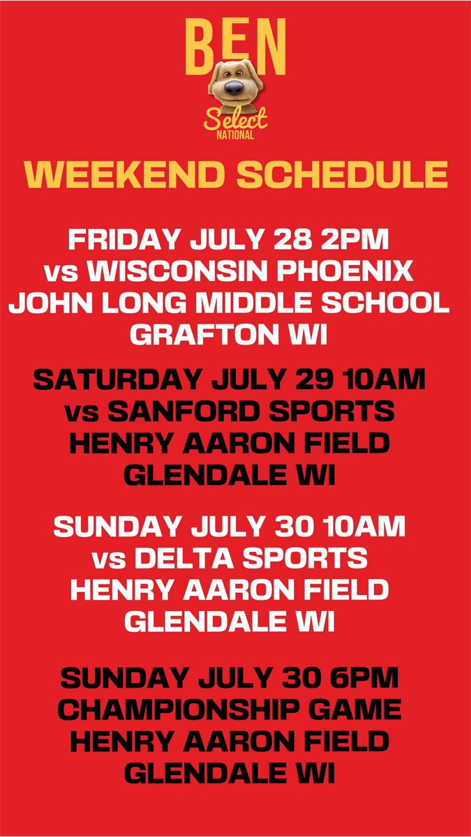 Ben Select National Scout Gold 18u tweet media