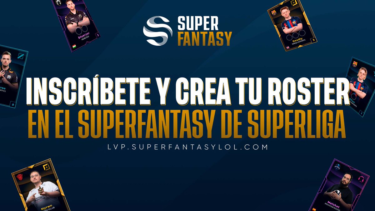 ¡Haz ya tu roster para la Ronda 1 de playoffs de #Superliga!✨

Recuerda que en esta ronda entran los partidos de:
🔹<a href="/TeamHeretics/">Team Heretics</a> vs. @KOI
🔹<a href="/FCBeSports/">Barça eSports 🎮</a> vs. <a href="/GiantsGaming/">GIANTX</a>

¡Juega con cartas de los cuatro equipos!

lvp.superfantasylol.com