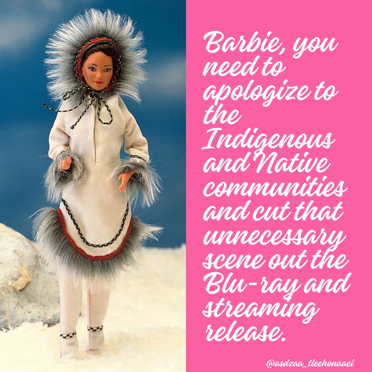 Barbie, you need to apologize to the Indigenous and Native communities and cut that unnecessary scene out the Blu-ray and streaming release.