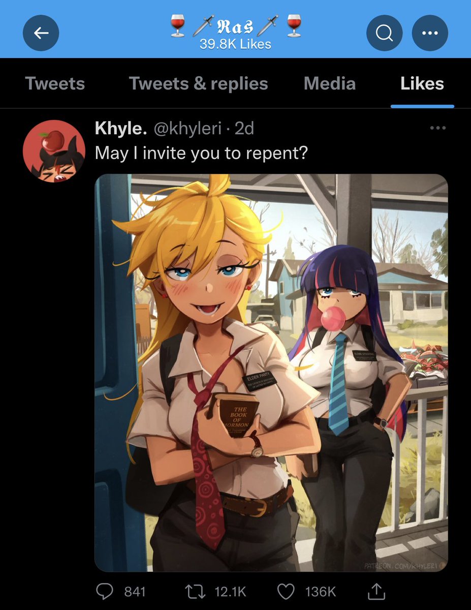 Rev_says_desu's tweet photo. @RasivLmao Another jealous artist who could have kept scrolling instead of resorting to slander…

If you genuinely believe that their art is cp, you do realize you just redistributed it right? A felony by your own standard

Also imagine tweeting this while being a Panty and Stocking fan 💀 https://t.co/ukmBFr4J2G