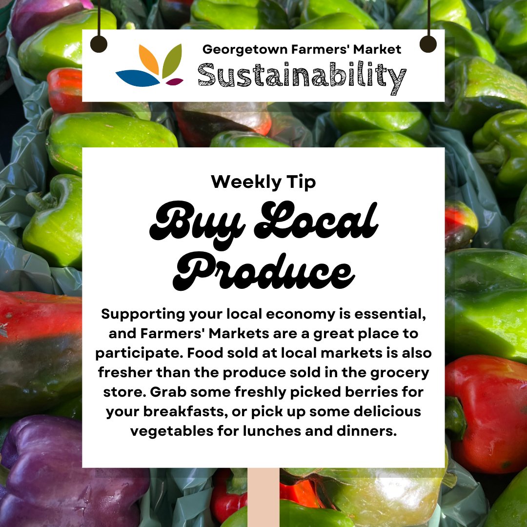 GeorgetownFM's tweet image. Farmers' Markets are a great place to support your local economy. At the Georgetown Farmers' Market, we aim to promote sustainability in agricultural and everyday practices. Join us as we make the change for a sustainable future. #georgetownfarmersmarket #haltonhills
