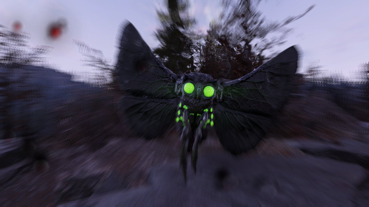 Fallout's tweet photo. He’s quite mesmerizing... 

Great screenshot from Discord user PT611 for #MothmanMonday https://t.co/eT1zLBZGRc