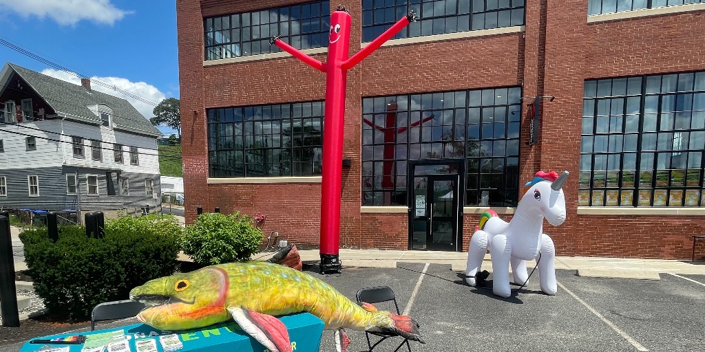 We had a wonderful time last weekend at <a href="/fringePVD/">fringePVD</a>! Huge thanks to <a href="/TheWilburyGroup/">Wilbury Theatre Group</a> for hosting and including us again this year! Brookie the 
enjoyed meeting all the families and seeing her unicorn friend again 🦄🐟