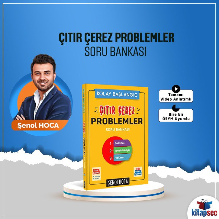KitapSec's tweet image. 📚En Trend Fenomen Hocalar
📎Tyt - Ayt
📹Tamamı Video Anlatımlı
📝Bire bir Ösym Uyumlu
📦249₺ üzeri KARGO da BEDAVA!
🏠 Kapıda Ödeme Seçeneği
💳 Kredi Kartına 9 Taksit imkanı

#FenomenHocalar #Tyt #Ayt #HamzaKaya #MertHoca #KadirGümüş #BayramMeral #KenanKara #ŞenolHoca