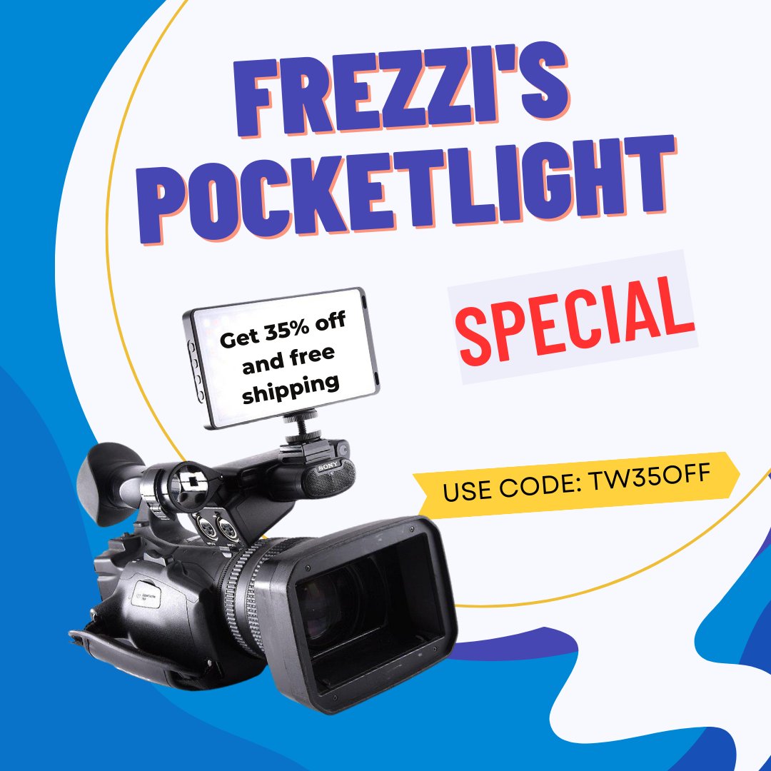 frezzienergy's tweet photo. Say goodbye to low lighting woes with the Frezzi Pocket Light! 🌟🎥 This LED light delivers professional-grade video quality. Order now! 
Call (973) 427-1160 or email info@frezzi.com to order.
FREE Shipping to US only
Ends Oct. 1 2023.
5 Units per code
#Frezzi #FrezziPocketLight https://t.co/R3BsUrYu7l
