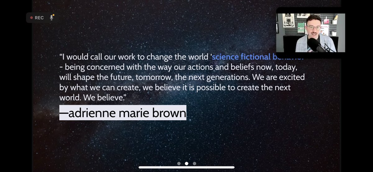 MrAleoSays's tweet image. Shout out to the next-level accessibility of @HumResPro’s Conference to Restore Humanity! Last year I tuned in to the Keynote Q&amp;amp;A from a stroller walk with my sleeping kiddo. This year, from the road. 🙌

#k12chat #edchat #pblchat