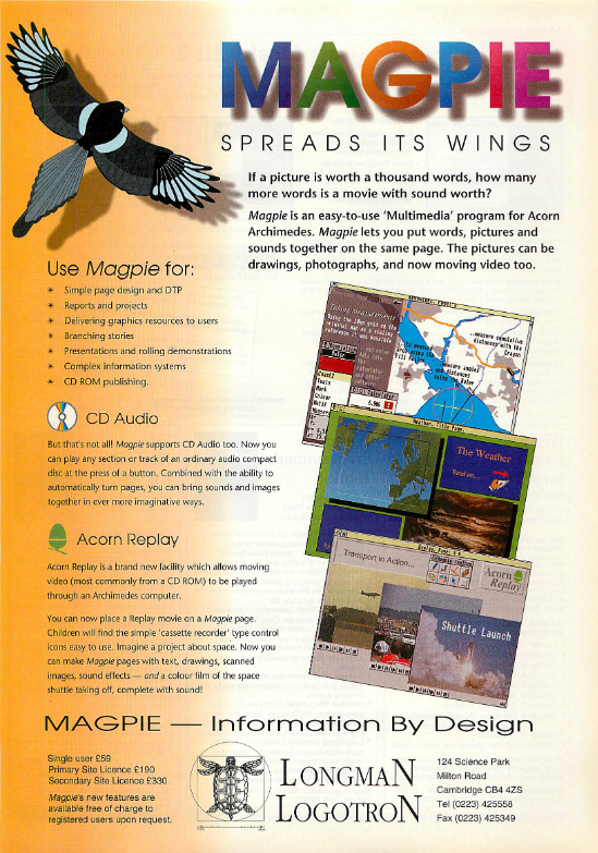 OldTechAdverts's tweet photo. A multimedia authoring software. You can create CD-ROM presentation. Also replay moving video. Is there such a thing as stationary video?
#bbcacorn #retrocomputing https://t.co/mD7sUxmtWg
