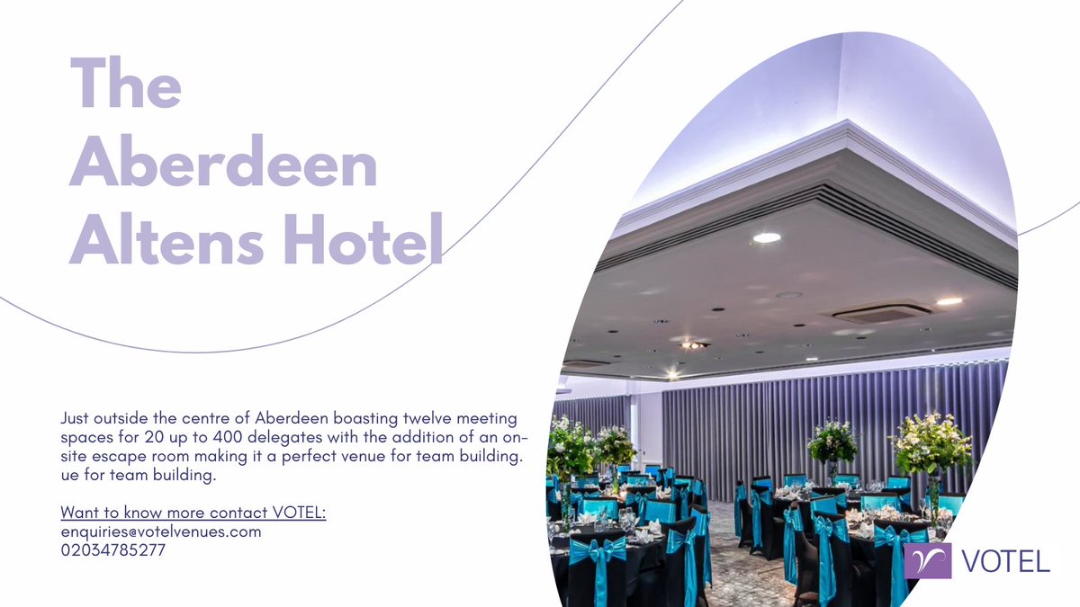 The Aberdeen Altens Hotel is the perfect venue for productive meetings and special events. Get ready to brainstorm, network and discover new possibilities. #Aberdeen #Meetings #Events #corporateevents #eventprofs #conference #corporatelife