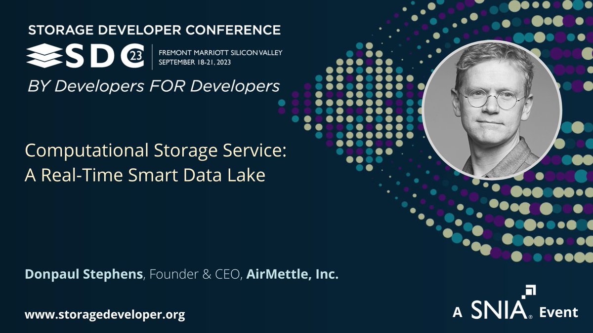 At SDC'23:  Computational Storage Service: A Real-Time Smart Data Lake storagedeveloper.org #ComputationalStorage #SDC23