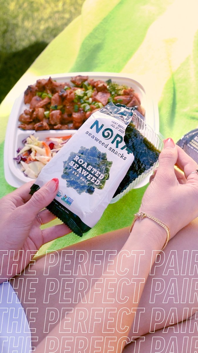 The perfect pair with our bowls: Roasted Seaweed made with only high-quality, certified non-GMO Korean seaweed. Grab some at checkout to make your bowl that much better 💚