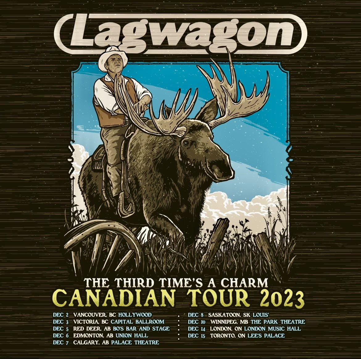 🇨🇦CANADA!🇨🇦 We are super stoked to announce our rescheduled Canadian tour, including new gigs in Vancouver, Victoria and London! Tickets are on sale now, LET'S GOOOOOO! 👉🏽 Lagwagon.com/tour 👈🏽 Flyer: @SterioDesign #lagwagon #canada #punk #punkrock @fat_wreck @f7entgroup