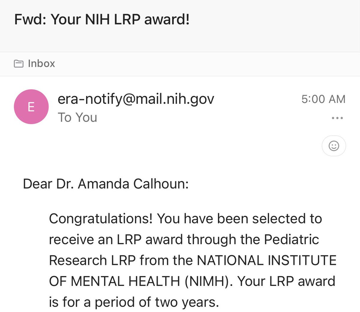 Friends, this is HUGE news: @NIMHgov funded a @NIH_LRP award for my research on the mental health effects of anti-Black racism in children. I’m so thankful and ready to help these kiddos. Thank you <a href="/YaleCSC/">Yale Child Study Center</a> for the support🙌🏽 this is just the beginning